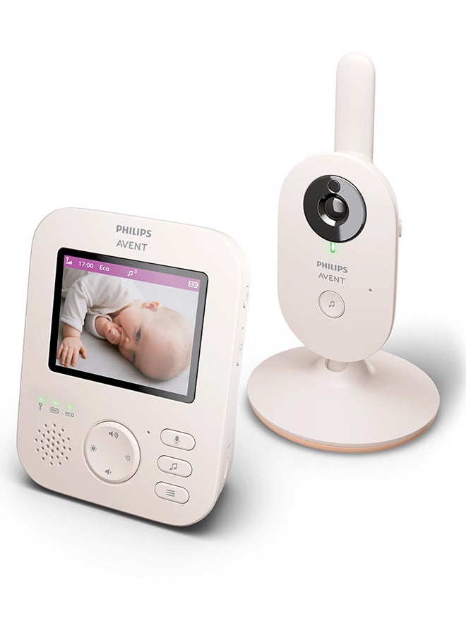 Philips Avent Baby Monitor With Camera Advanced, 1080p - Safe Video Baby Monitor, 2.8 Inch Screen, 2x Zoom, Night Vision, Intercom Function, Lullabies - Image 2