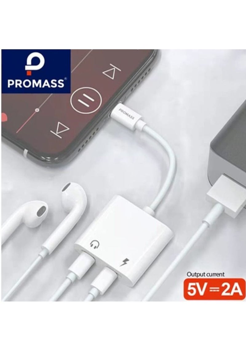 PROMASS - Promass PM0315 Charger and Headphone Aux Connector White - Image 1