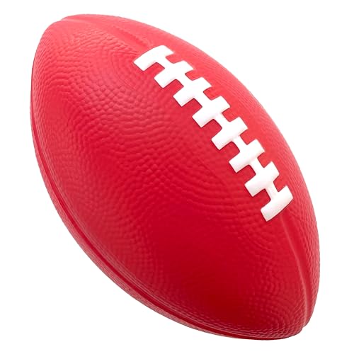 LMC Products Foam Football - 7" Easy Grip Small Football for Kids - Youth Size - Quality Soft Foam Toddler Footballs (Red) - Image 1