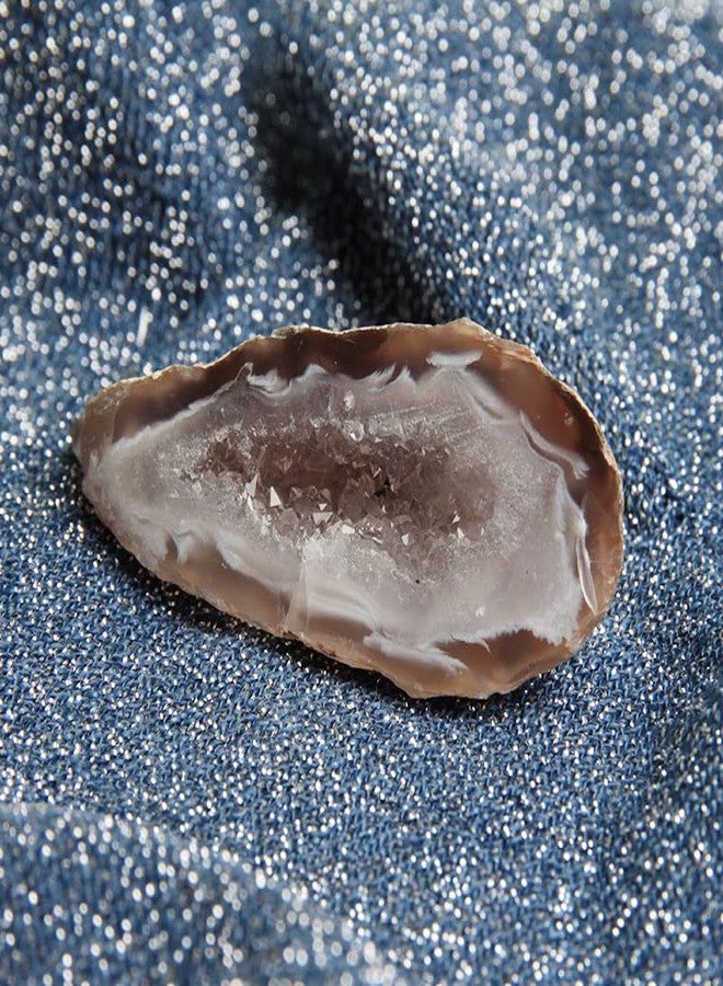 Acxico 5Pcs Mini OCO Geodes Collection Natural Crystal Agate Halves - Image 3