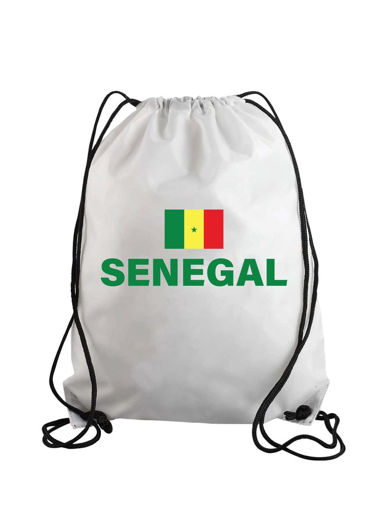 حقيبة برباط كرة القدم السنغالية أو حقيبة ظهر مناسبة للبالغين والأطفال ومحبي الرياضة (تصميم 3)