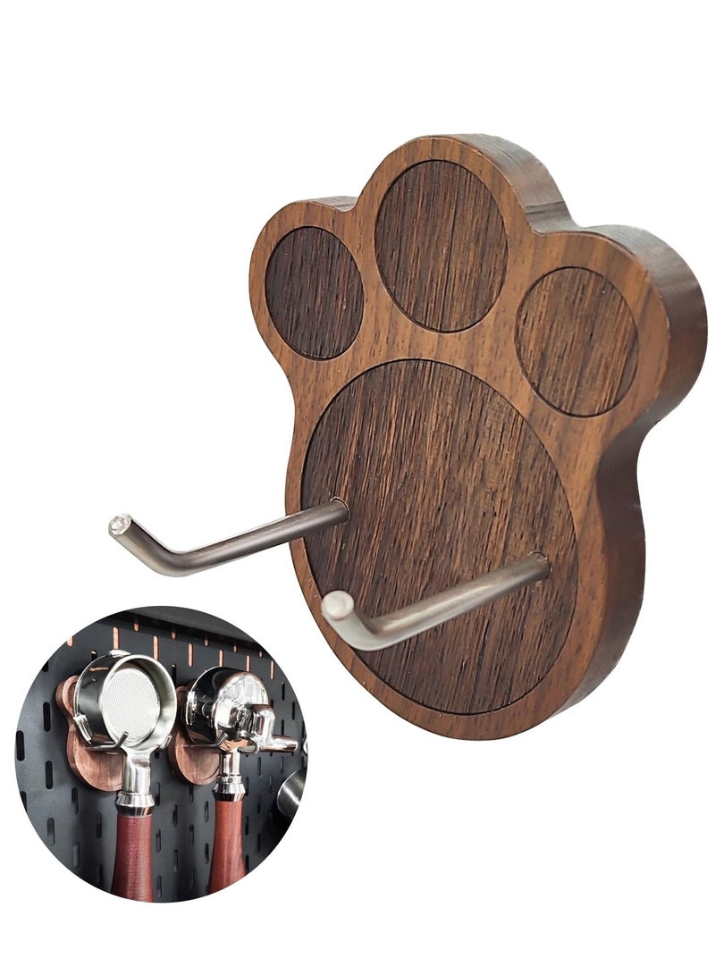 SYOSI Wall-Mounted Portafilter Holder, coffee Portafilter Wall Mount Rack Barista Tools, Premium Espresso Machine Accessories-Secure & Easy Installation-Suits 51mm, 54mm & 58mm Portafilters - Image 1