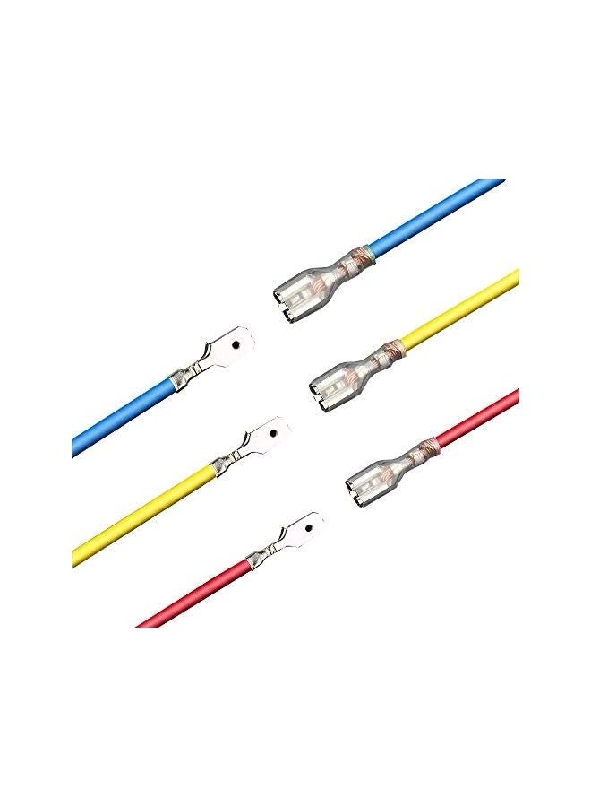 erorex 270 Pieces Quick Connector Male Bus Spade Connector Crimp Terminal Assortment Kit, 2.8/4.8/6.3mm Spade Quick Disconnect Connector Kit for Electrical Wiring Car Audio Speakers - Image 3