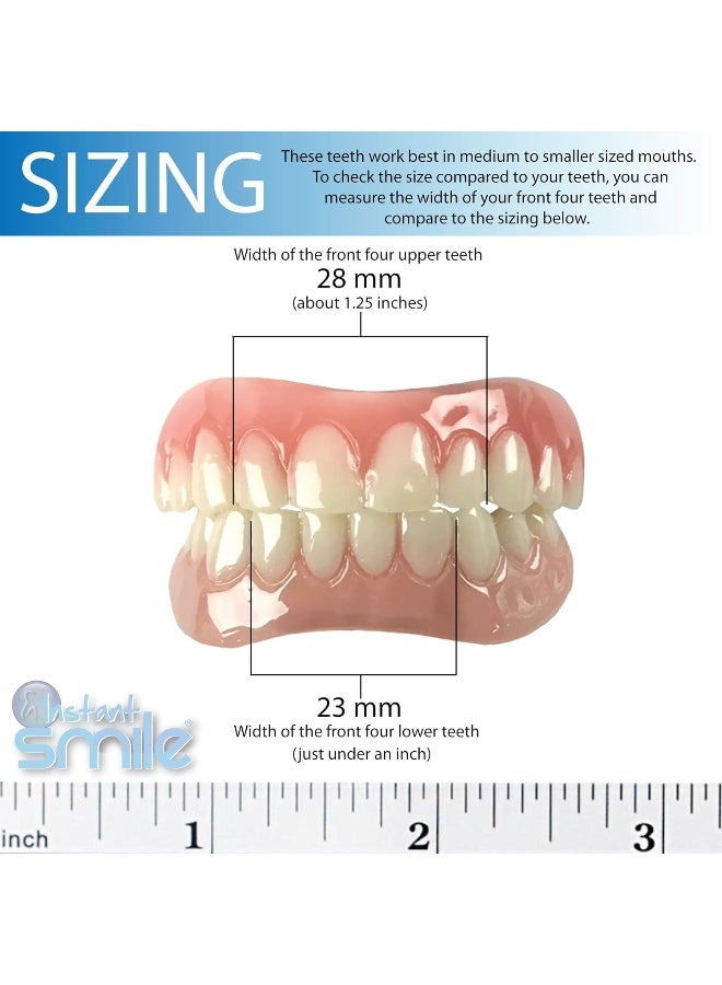 Instant Smile Comfort Fit Flex Teeth Upper and Lower Matching Set Natural Shade Fix Your Smile at Home Within Minutes - Image 4