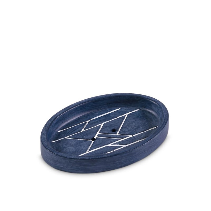 Freelance Soho Soap Dish Stylish and Durable Soap Holder for Bathroom and Kitchen, Blue - Image 1