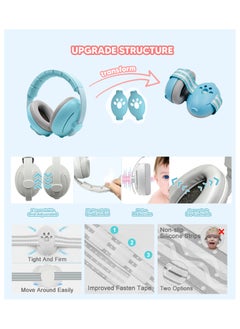 ARNOTEC Baby Earmuffs Dual-purpose Head-mounted Noise-proof Sleeping Children's Outdoor Noise Reduction Earmuffs  - Image 3