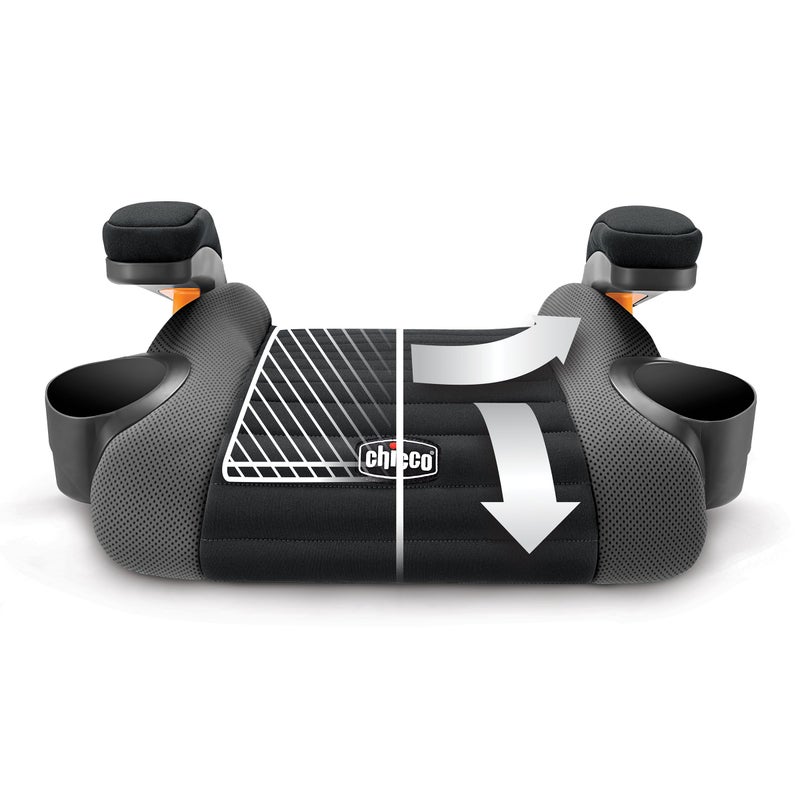 Chicco GoFit ClearTex Backless Booster Car Seat, Travel Booster Seat for Car, Portable Car Booster Seat for Children at Least 4 Years Old and 40-110 lbs. | Shadow/Black - Image 2