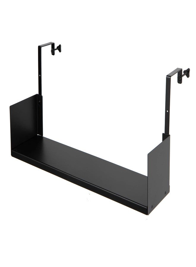 والنيتشر رف تخزين مكعبات Wallniture Libro Cubicle Shelf مقاس 24 بوصة مع خطافات للمكتب المنزلي (أسود) - Image 1