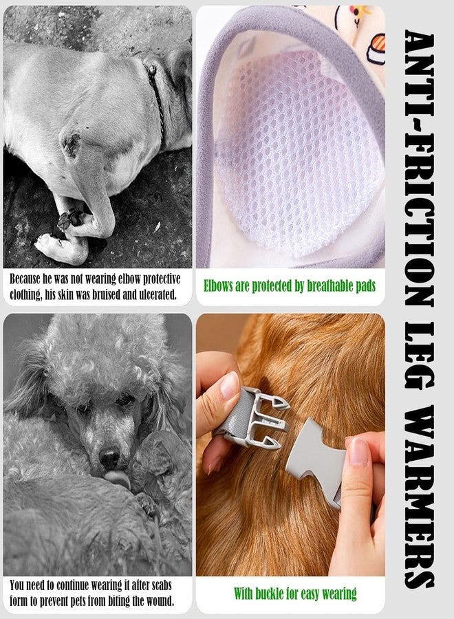 BharatBazaar Dog Elbow Protector Pad, Dog Elbow Protector for Calluses, 20-27kg Dogs Recovery Suit for Front Legs, Soft Recovery Sleeves with Elastic Band, Knee Brace Pads for L Dogs Stop Licking Wounds - Image 4
