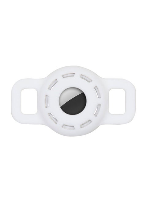 Pet Cat Dog Lost Strap For Apple Airtags Anti-lost Locator Tracker Case-Color:White-Applicable Model:Medium