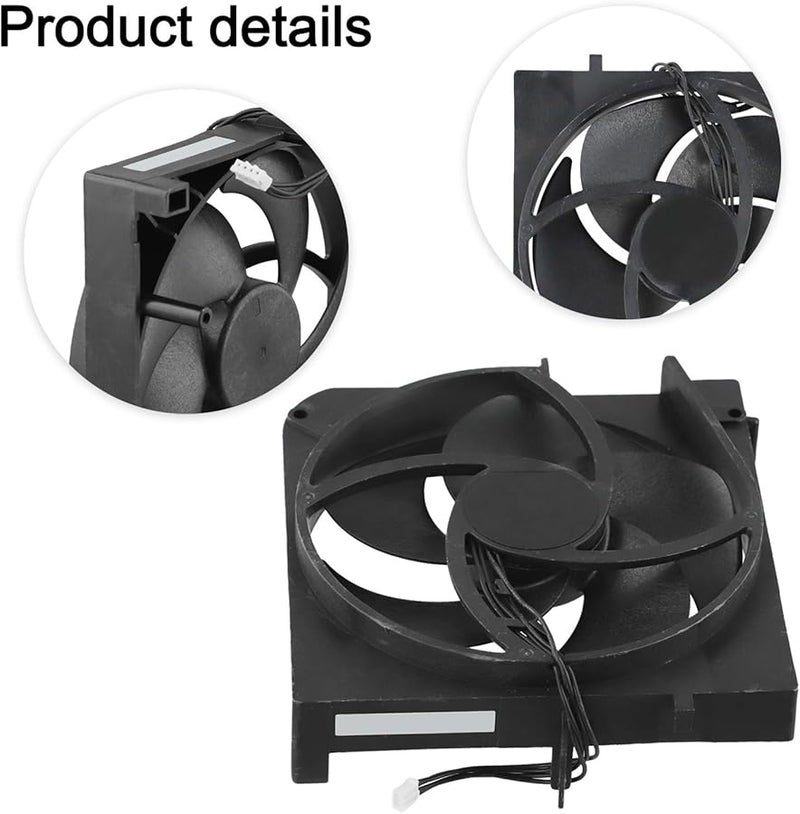 ABS 5 Blade Intercooler Fan For Xbox Series S Internal Cooling Fan Replacement Stable 4 Pin Power Connection - Image 4