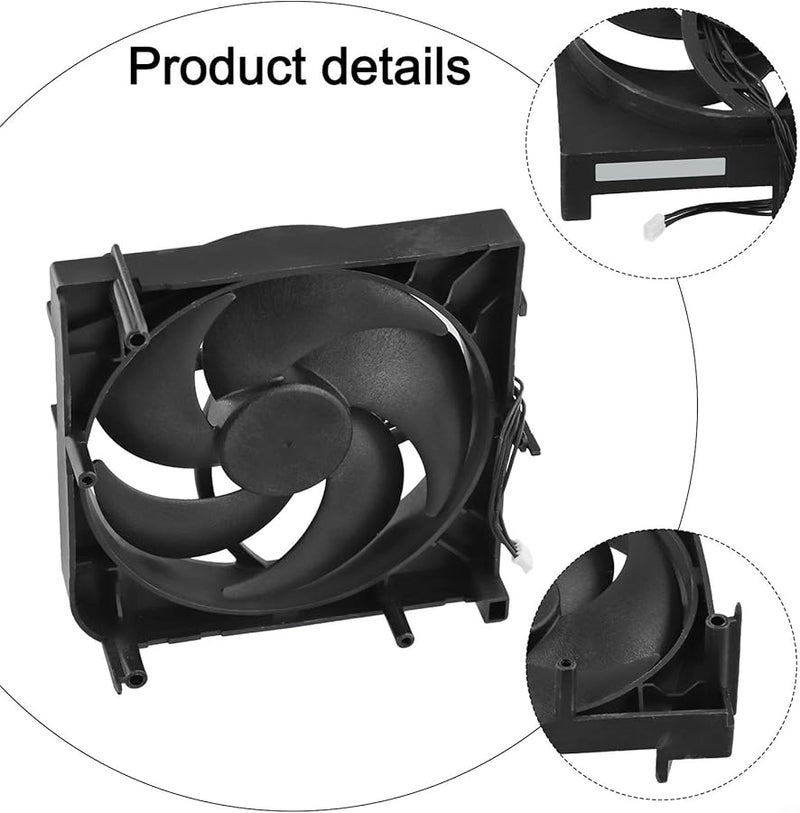 ABS 5 Blade Intercooler Fan For Xbox Series S Internal Cooling Fan Replacement Stable 4 Pin Power Connection - Image 3