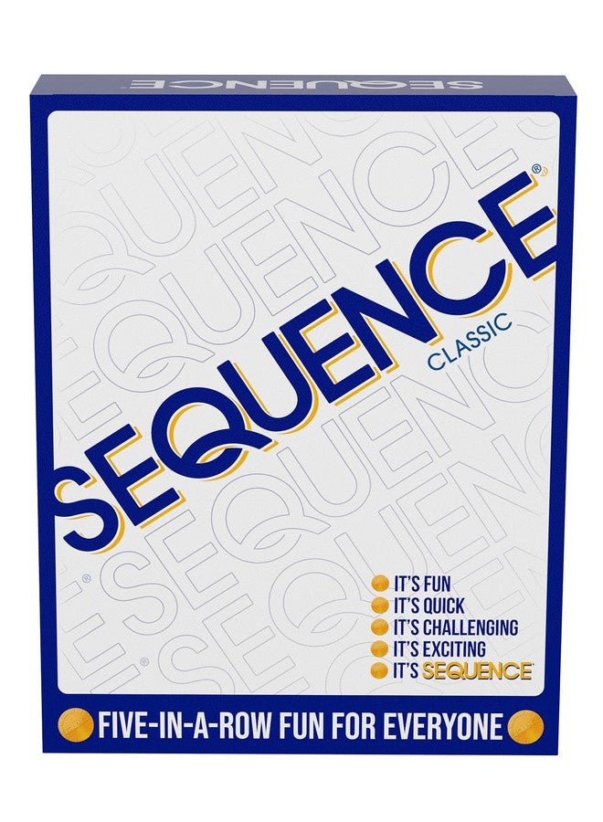 Jax SEQUENCE- Original SEQUENCE Game with Folding Board, Cards and Chips by Jax ( Packaging may Vary ) White, 10.3" x 8.1" x 2.31" - Image 1