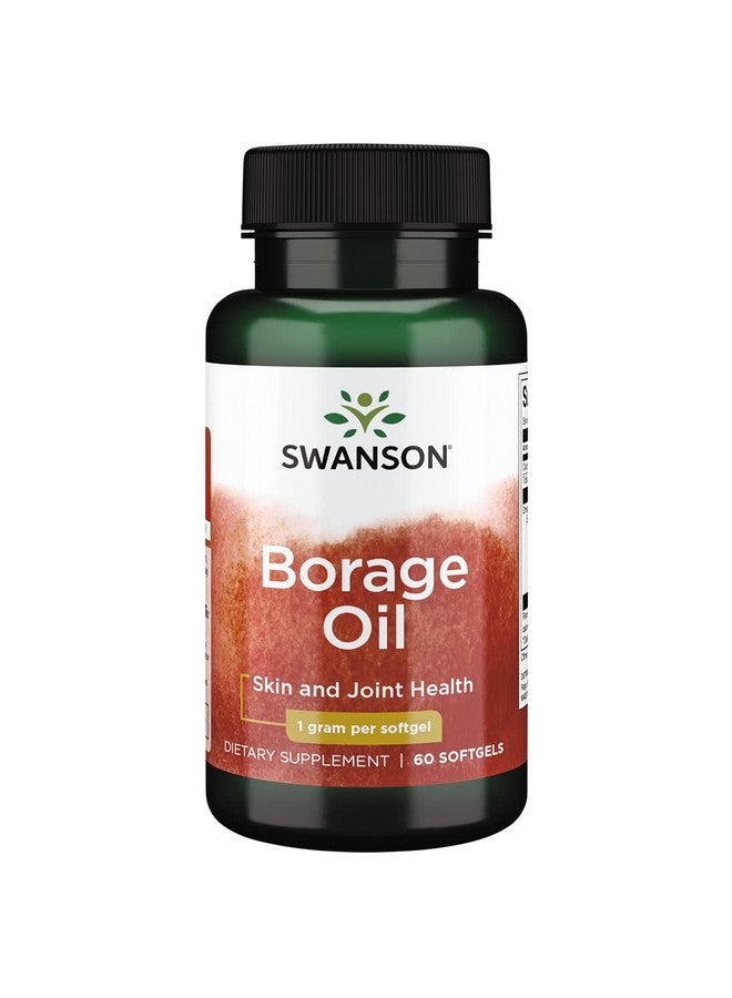 SWANSON Borage Oil Gla (Omegatru) 1000 Milligrams 60 Sgels - Image 1