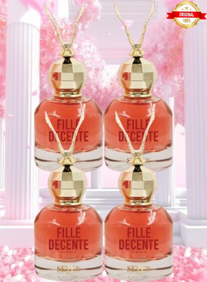 Seven 4 Pieces Fille Decente Perfume 100ml EDP - Image 1