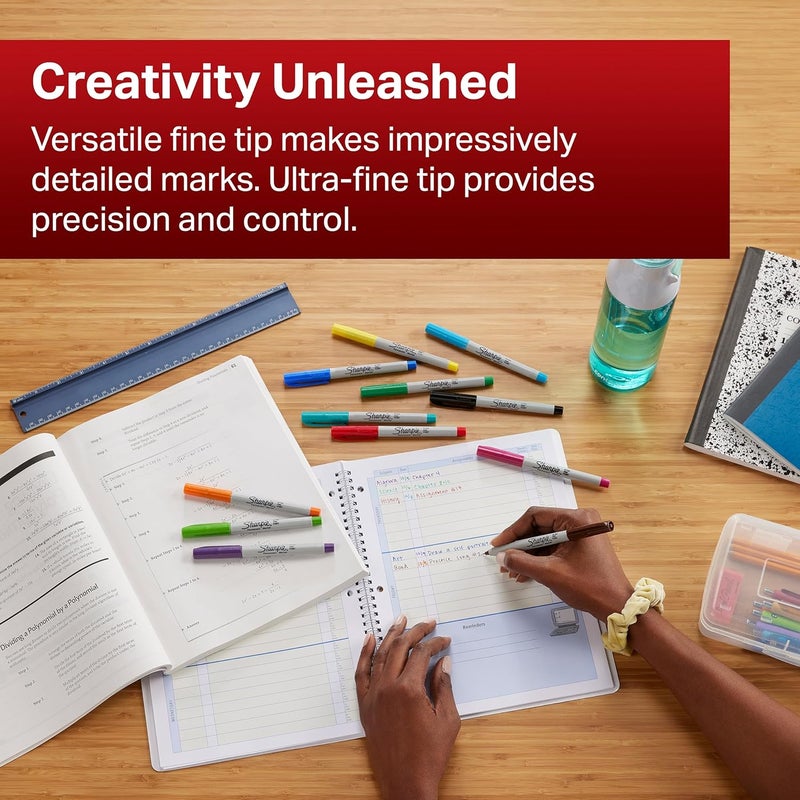 Sharpie Fine Point Permanent Marker Peacock Pack Of 28 - Image 5