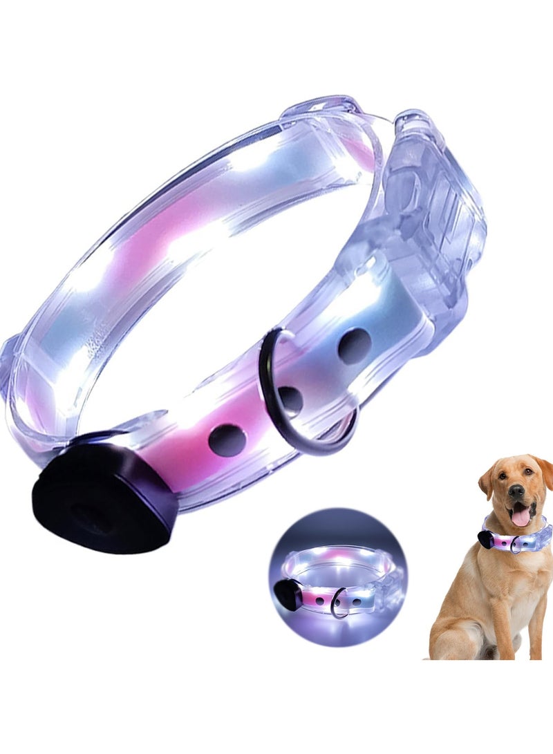 CMGTYYD Rechargeable LED Dog Collar, Adjustable Glowing Safety Necklace For Night Walking, Outdoor, Dark, And Visibility - Durable And Bright Light For Pets, Perfect For Safety - Image 1