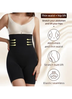 CMGTYYD High Waist Shapewear Shorts,Women Seamless Shaping Boyshorts Panties Waist Trainer Corset Butt Lift Thigh Slimmer Hip Shaper Briefs Body Shaping Boxers Tummy Control Sports Shorts  - Image 5
