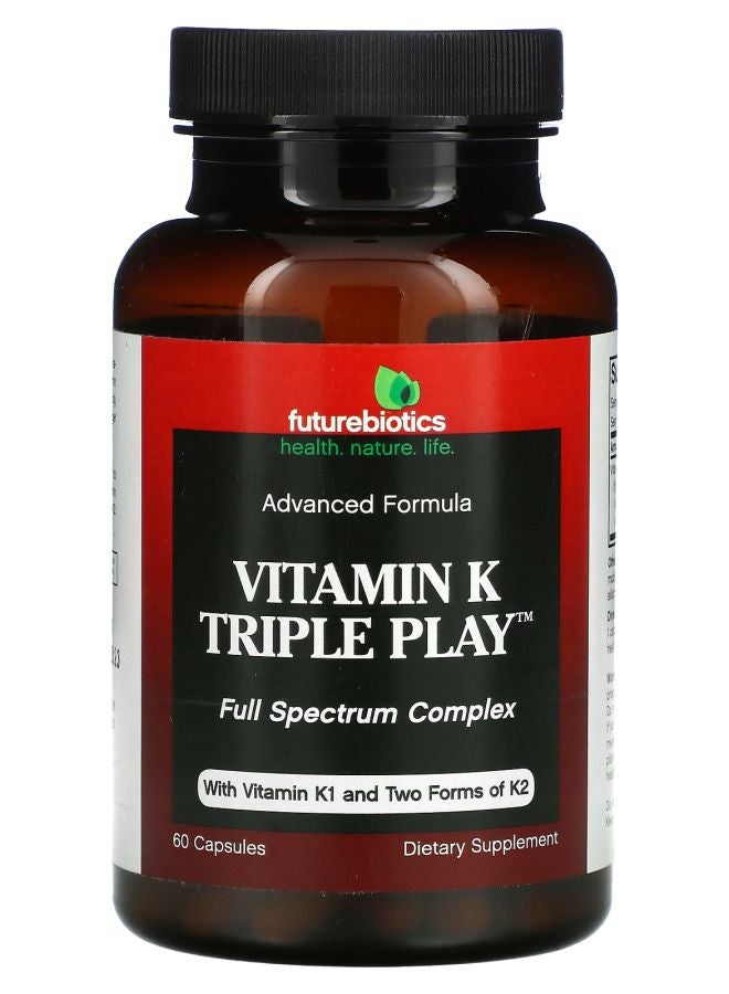 Futurebiotics Vitamin K Triple Play 60 Capsules