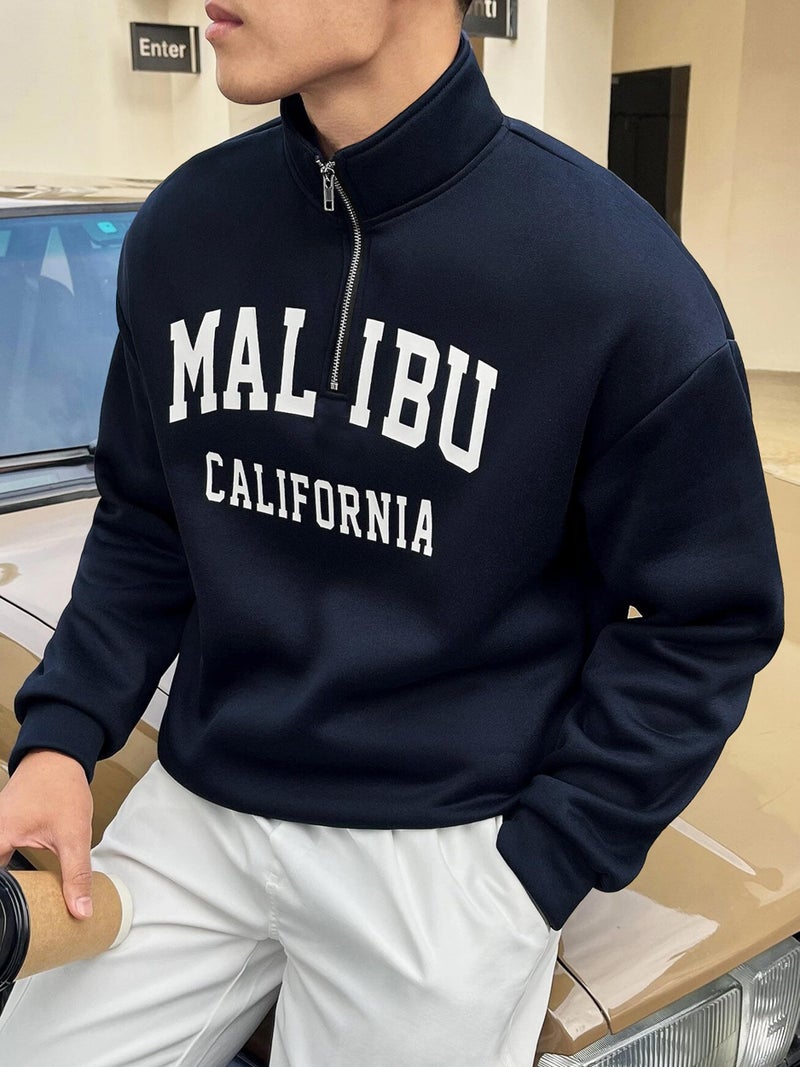 Noble Monk Men's Relax Fit Sweatshirts | Drop Shoulder High Neck Zipper | Long Sleeve Sweatshirts for Men - Image 2