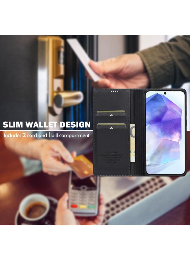 LC.IMEEKE Case For Samsung Galaxy A36 5G L1 Series Frosted Fine Texture PU Phone Case - Image 3