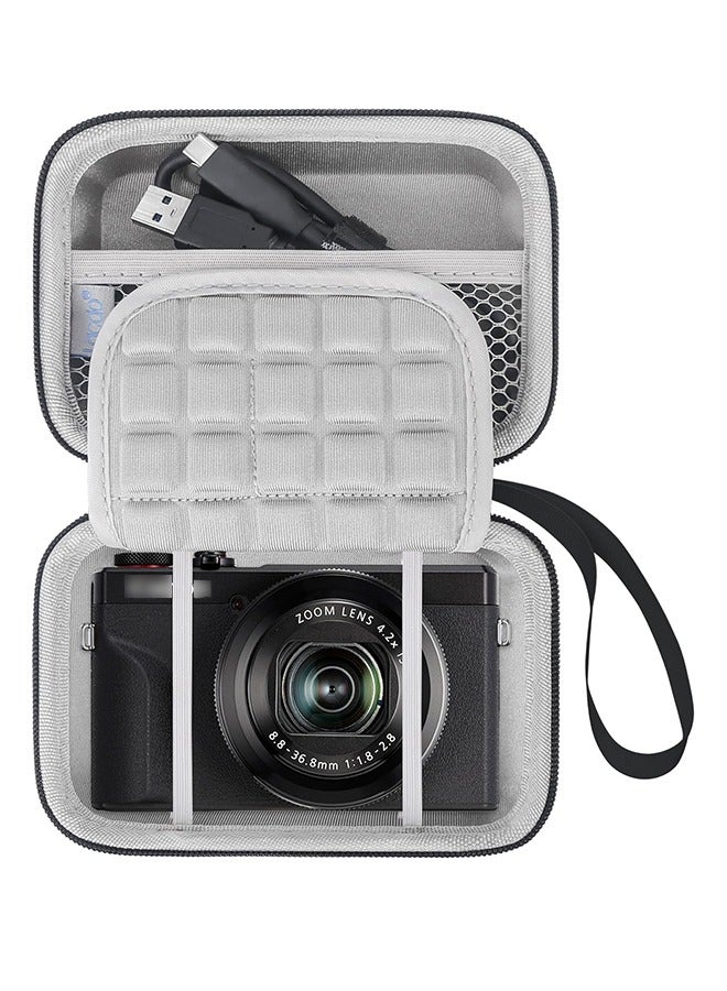 Unewshi Camera Case for Canon PowerShot G7 X Mark III/PowerShot G7 X Mark II 4K Vlogging Camera, Point and Shoot Vlogging Camera Bag Carrying Case, Mesh Pocket fits USB Cable, Batteries, Black - Image 1