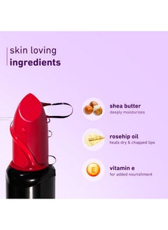Plum Butter Crème Matte Lipstick | Creamy Matte Finish | Highly Pigmented | With Shea Butter, Rosehip Oil & Vitamin E | 100 Vegan & Cruelty Free | 123 Pinkadoodle  - Image 2