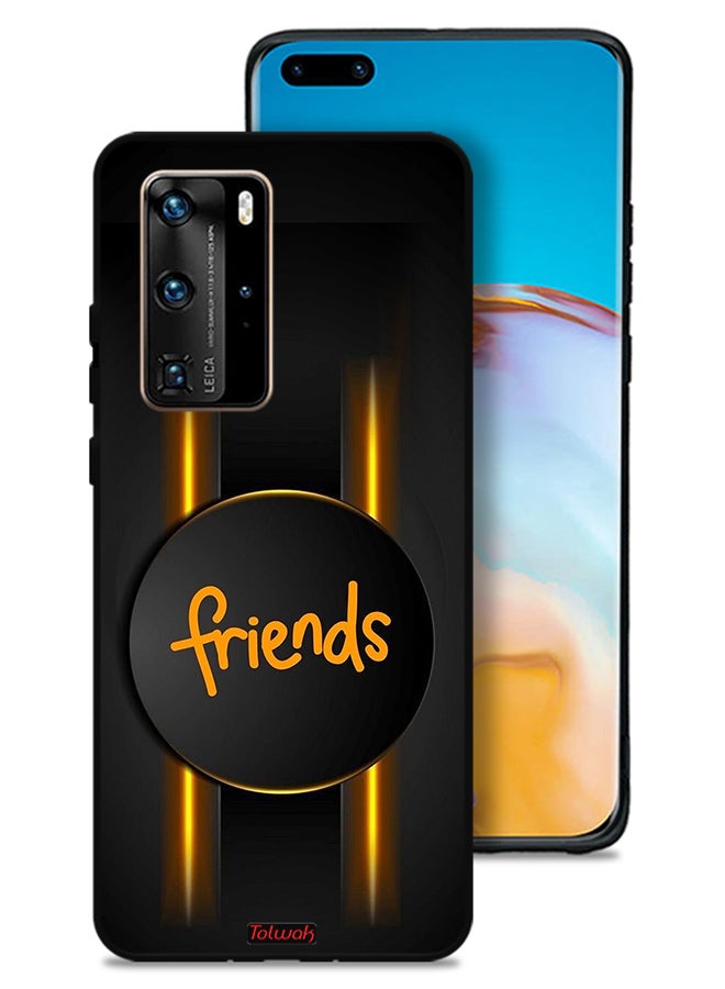 Tolwak Huawei P40 Pro 5G Protective Case Cover Friends - Image 1