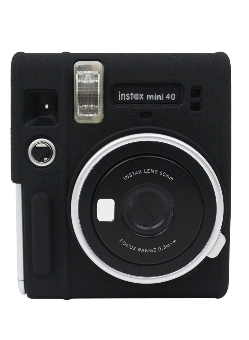 Soft Silicone Protective Case for Fujifilm Instax Mini 40 Instant Camera - Lightweight Full Coverage Bag for Ultimate Protection and Style. - Image 1