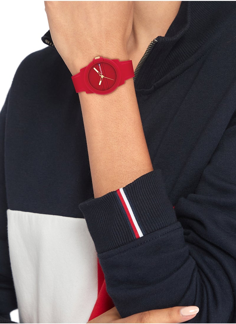 TOMMY HILFIGER - Women's Analog Round Shape Silicone Wrist Watch 1782689 - 36 Mm - Image 1
