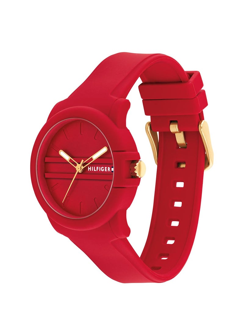TOMMY HILFIGER - Women's Analog Round Shape Silicone Wrist Watch 1782689 - 36 Mm - Image 1