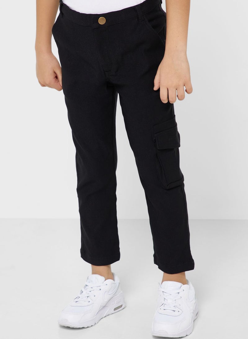 بنياتا بنطال بجيوب جانبية - Image 2