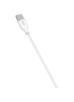 alfanar 480Mbps 2.4A Silicone USB Type-A to Lightning Fast Charging Cable White 1 m C2-41A-LSW04  - Image 2