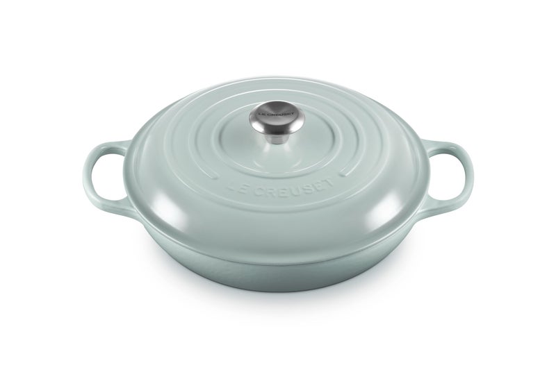 Le Creuset Le Creuset Enameled Cast Iron Signature Braiser 35 qt Sea Salt 