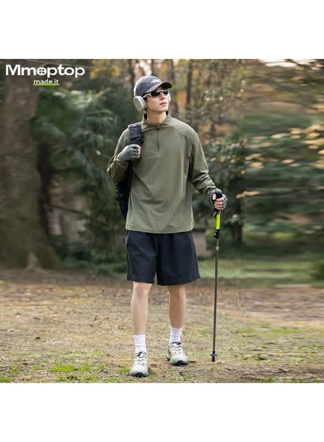MMOPTOP Mmoptup Upf40+ Outdoor Quick-dry T-shirt, Autumn And Winter Men's Fitness Fishing Moisture-wicking Sun Protection Long Sleeve, Mtx03 Army Green L - Image 3