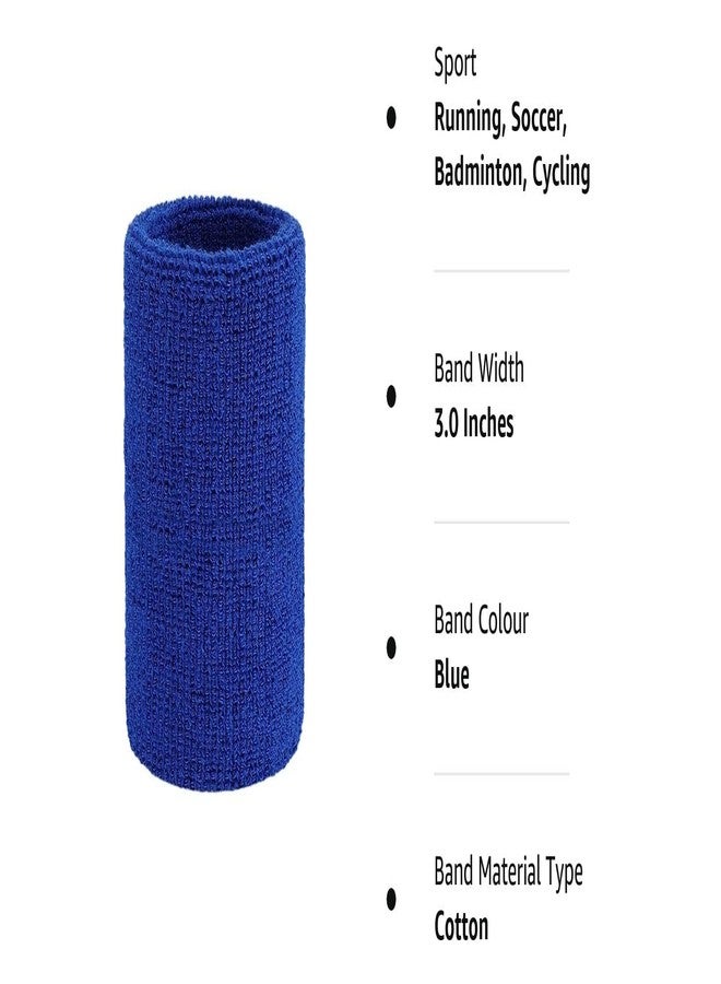 DRAUSS Pack of 4 All-Weather, Washable Black and Blue Sports Wristbands for Your Active Lifestyle - Keep Your Stuff Safe and Secure Anytime, Anywhere! - Image 5