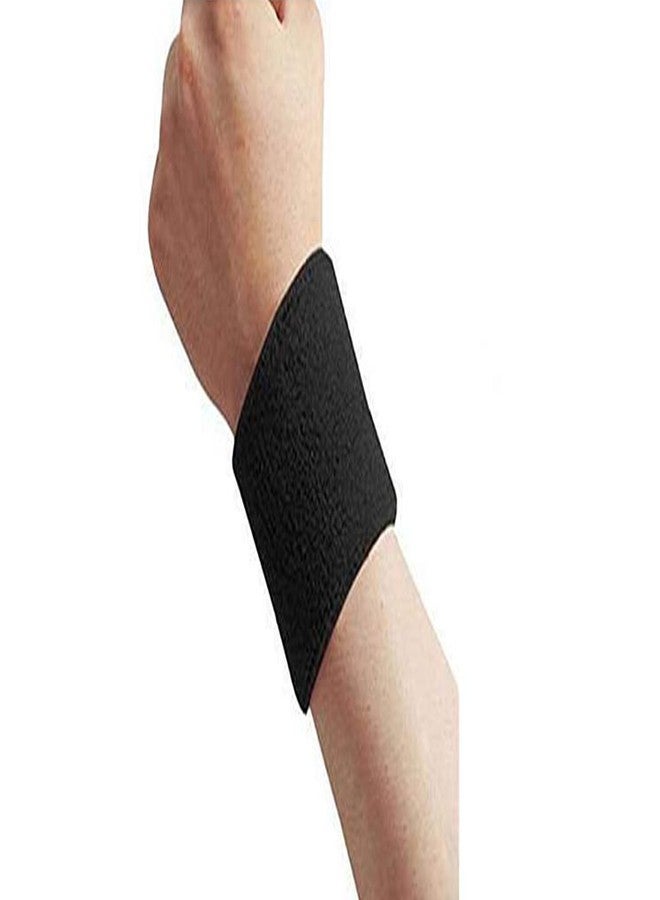 DRAUSS Pack of 4 All-Weather, Washable Black and Blue Sports Wristbands for Your Active Lifestyle - Keep Your Stuff Safe and Secure Anytime, Anywhere! - Image 3