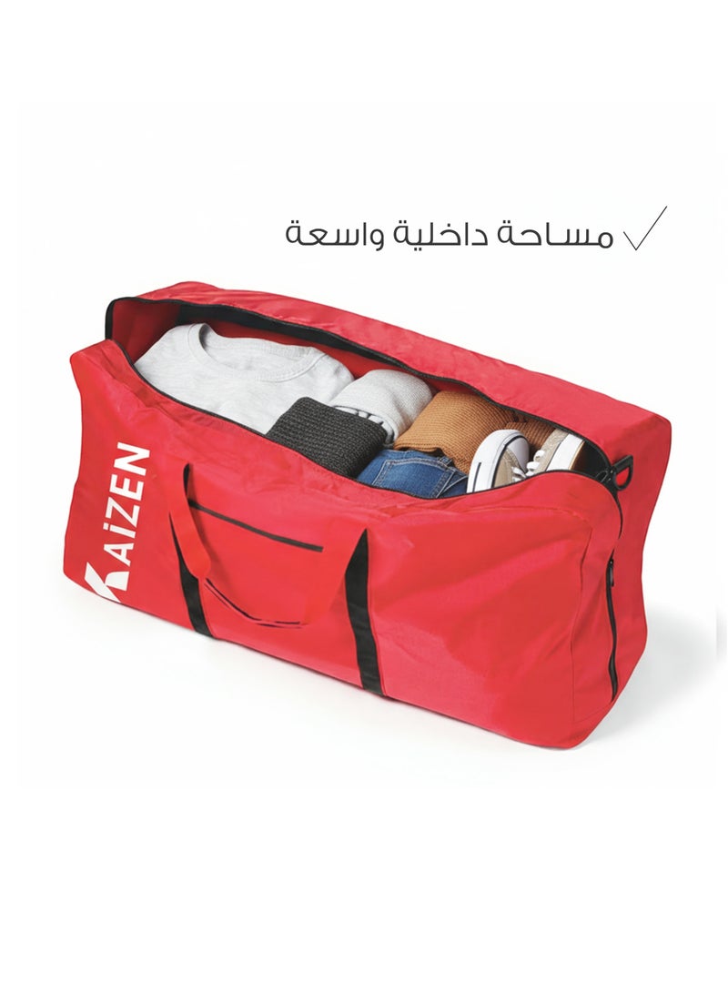 Kaizen Large-Sized Travel Bag for Men and Women: Foldable, lightweight, and versatile, perfect for various uses. - Image 3