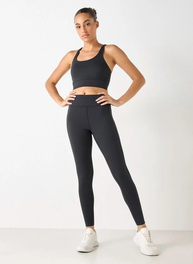 Kappa Kappa Leggings with Elasticated Waistband and Pocket