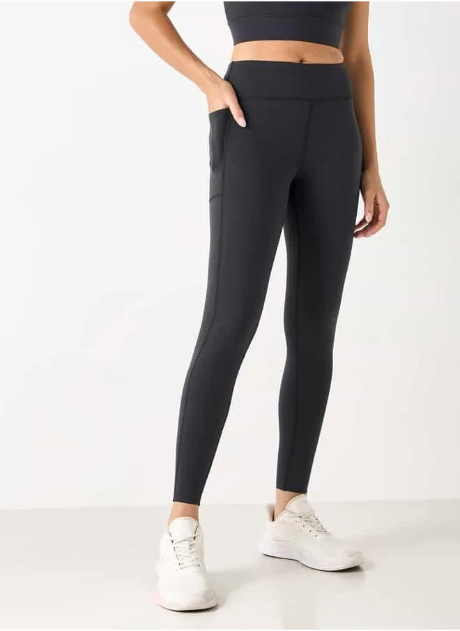 Kappa Kappa Leggings with Elasticated Waistband and Pocket