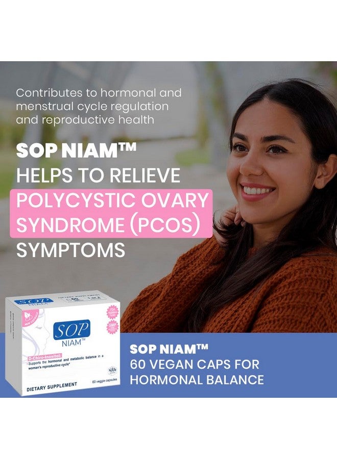 Generic SOP NIAM 60 Day Supply | D-Chiro Inositol Supplement for PCOS - 475mg | Folic Acid, Vitamin B6, B12, D3 & Biotin | Polycystic Ovary Syndrome | Hormonal Balance & Fertility Support  - Image 2
