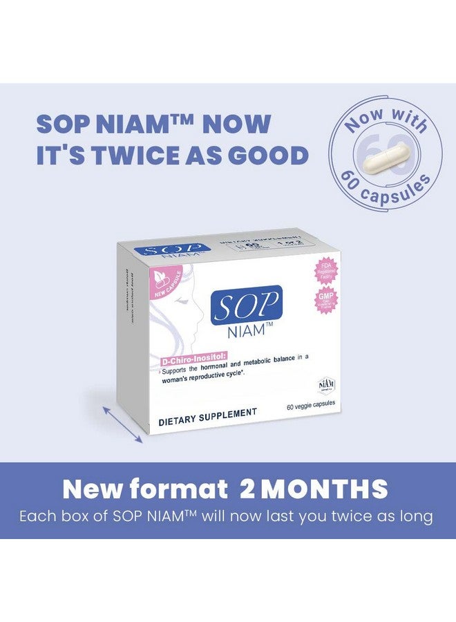 Generic SOP NIAM 60 Day Supply | D-Chiro Inositol Supplement for PCOS - 475mg | Folic Acid, Vitamin B6, B12, D3 & Biotin | Polycystic Ovary Syndrome | Hormonal Balance & Fertility Support  - Image 3