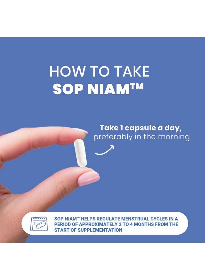 Generic SOP NIAM 60 Day Supply | D-Chiro Inositol Supplement for PCOS - 475mg | Folic Acid, Vitamin B6, B12, D3 & Biotin | Polycystic Ovary Syndrome | Hormonal Balance & Fertility Support  - Image 5