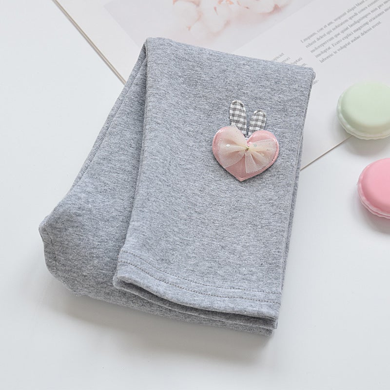 Girls' Leggings Thin Outer Wear Western Style Children'S Pants Spring New Baby Girls' Cotton Long Pants - Image 1