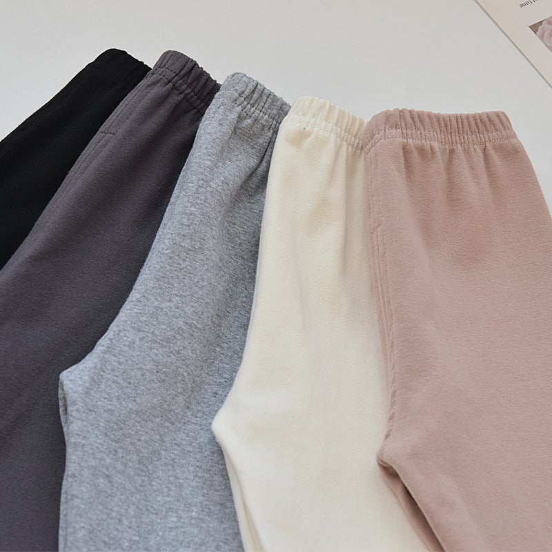 Girls' Leggings Thin Outer Wear Western Style Children'S Pants Spring New Baby Girls' Cotton Long Pants - Image 5