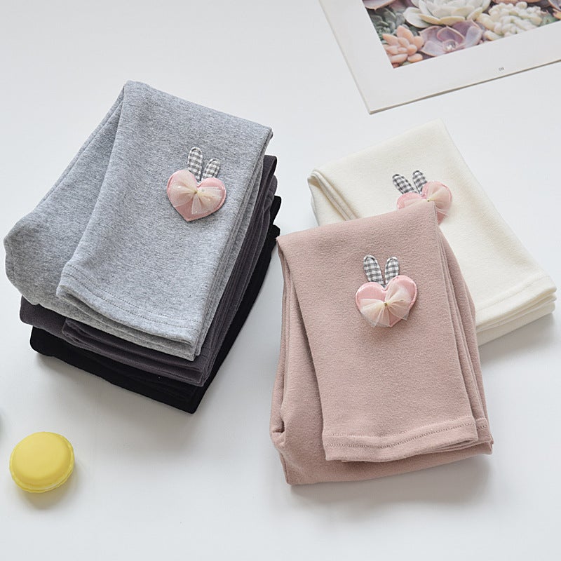Girls' Leggings Thin Outer Wear Western Style Children'S Pants Spring New Baby Girls' Cotton Long Pants - Image 2