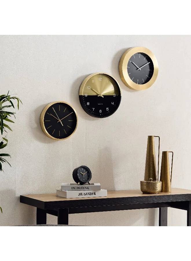 Home Box Mido Metal Wall Clock - 25.4 Cm