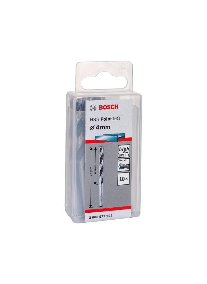 BOSCH Bosch PointeQ P10-HSS (2608577208) 4MM Metal Drill Bit Set 10Pcs/Set  - Image 2
