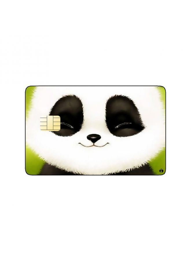 RKN PRINTED BANK CARD STICKER Cute Panda Drawing - Image 1