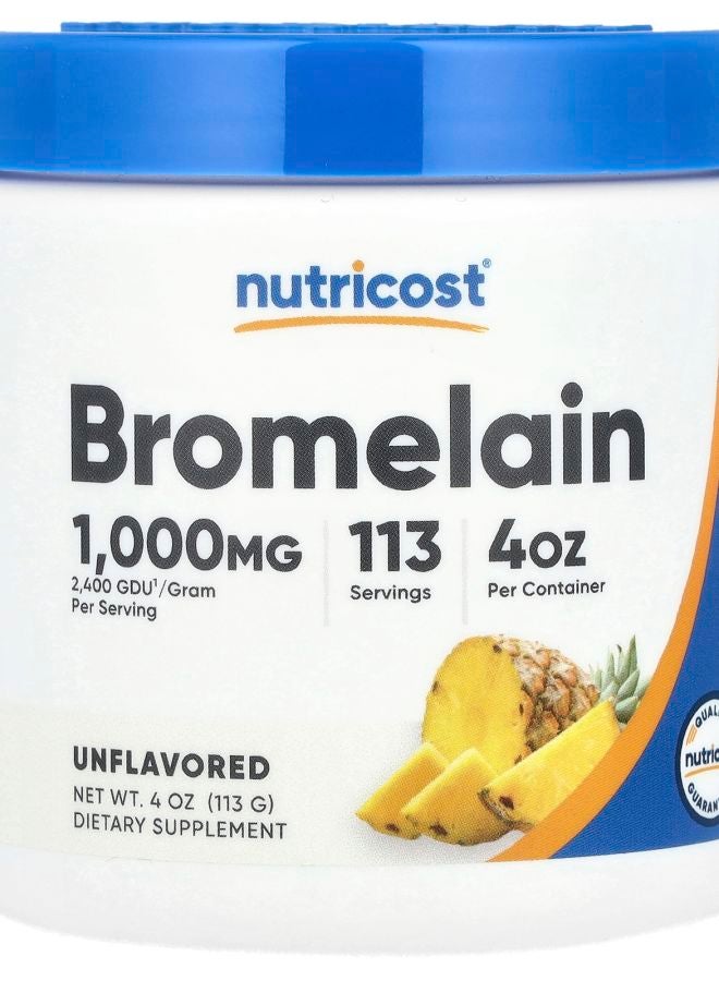 Nutricost Bromelain Unflavored  4 oz (113 g)